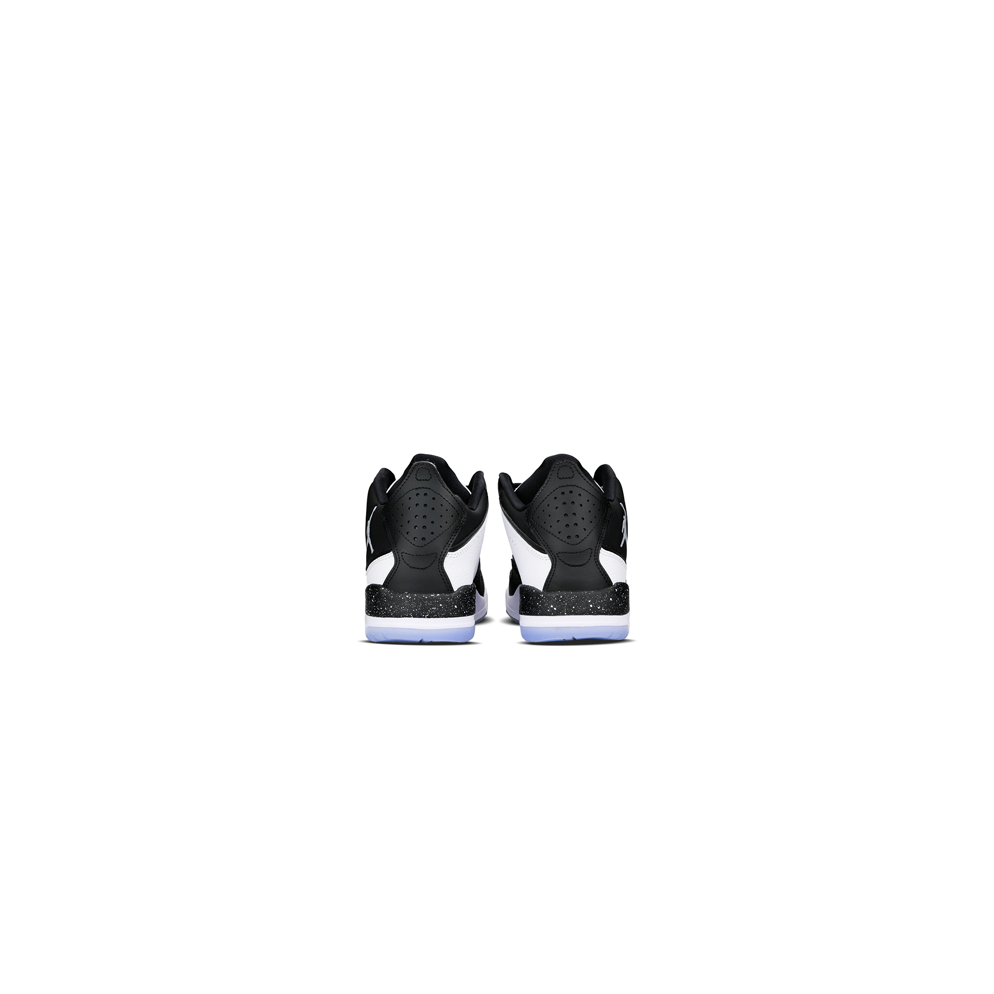 Jordan Courtside 23 Slip Resistant Abrasion Resistant Mid top Vintage Basketball Shoes Unisex Black White