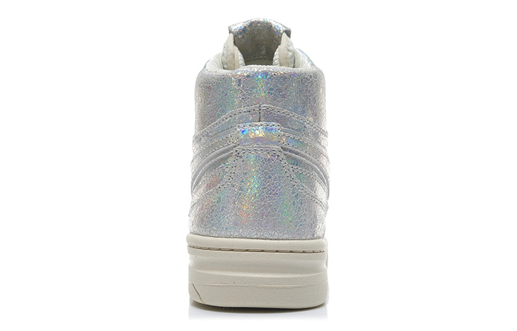 Li Ning 937 Deluxe Hi High top Vintage Basketball Shoes Women’s Silver