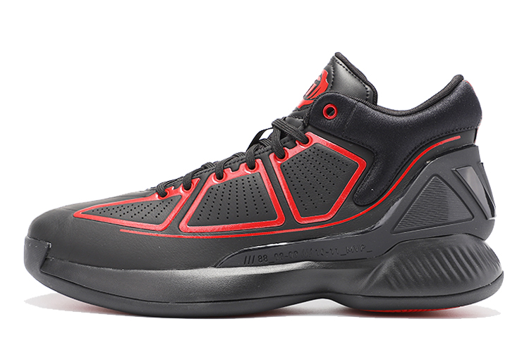Мужские кроссовки adidas D Rose 10 (черно-красные)