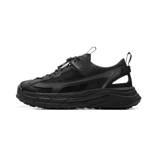 Li Ning Breathable River Trekking Shoes Unisex Black