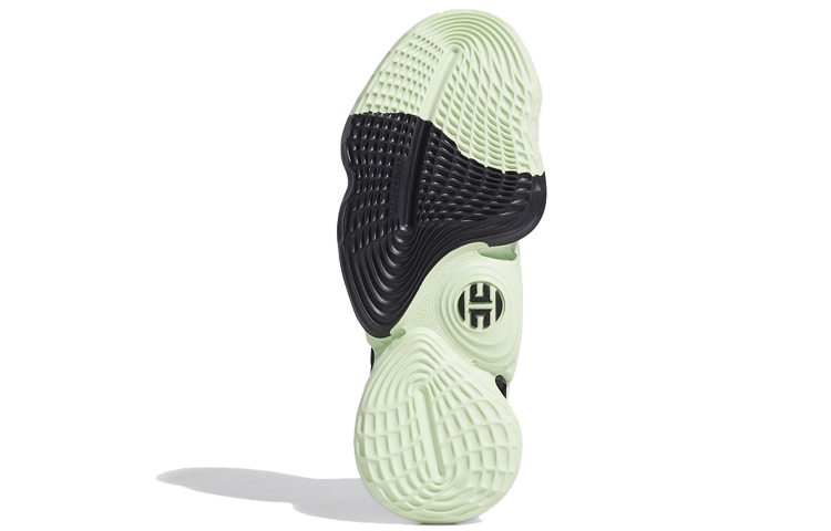 Мужские кроссовки adidas Harden Vol. 4 Glow Green (черный / белый / зеленый) — Чёрный / белый / зелёный — фото 5