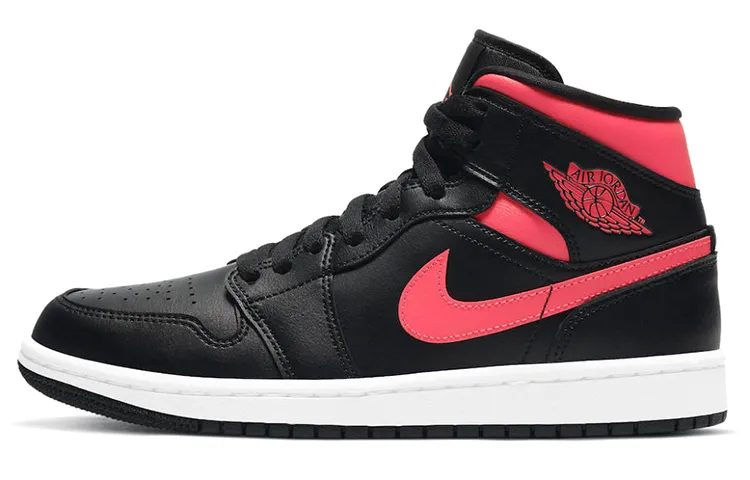 Jordan 1 Mid Black Siren Red Women's