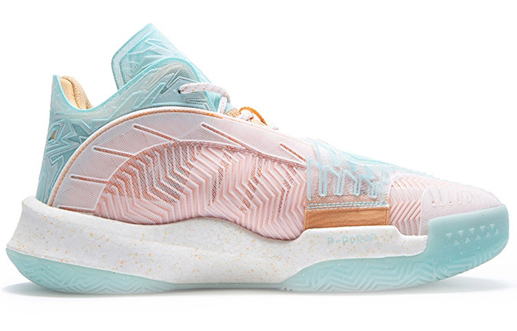 SOLE x PEAK Grand Triangle Slip Resistant, Abrasion Resistant, Cushioning, Coverage Mid top Basketball Shoes Unisex