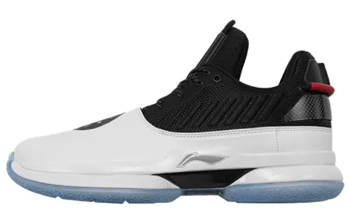 LiNing Li Ning WOW 7 Wade's Way 7 Announcement Wear-resistant and Breathable Low-top Basketball Shoes Men's Black and White