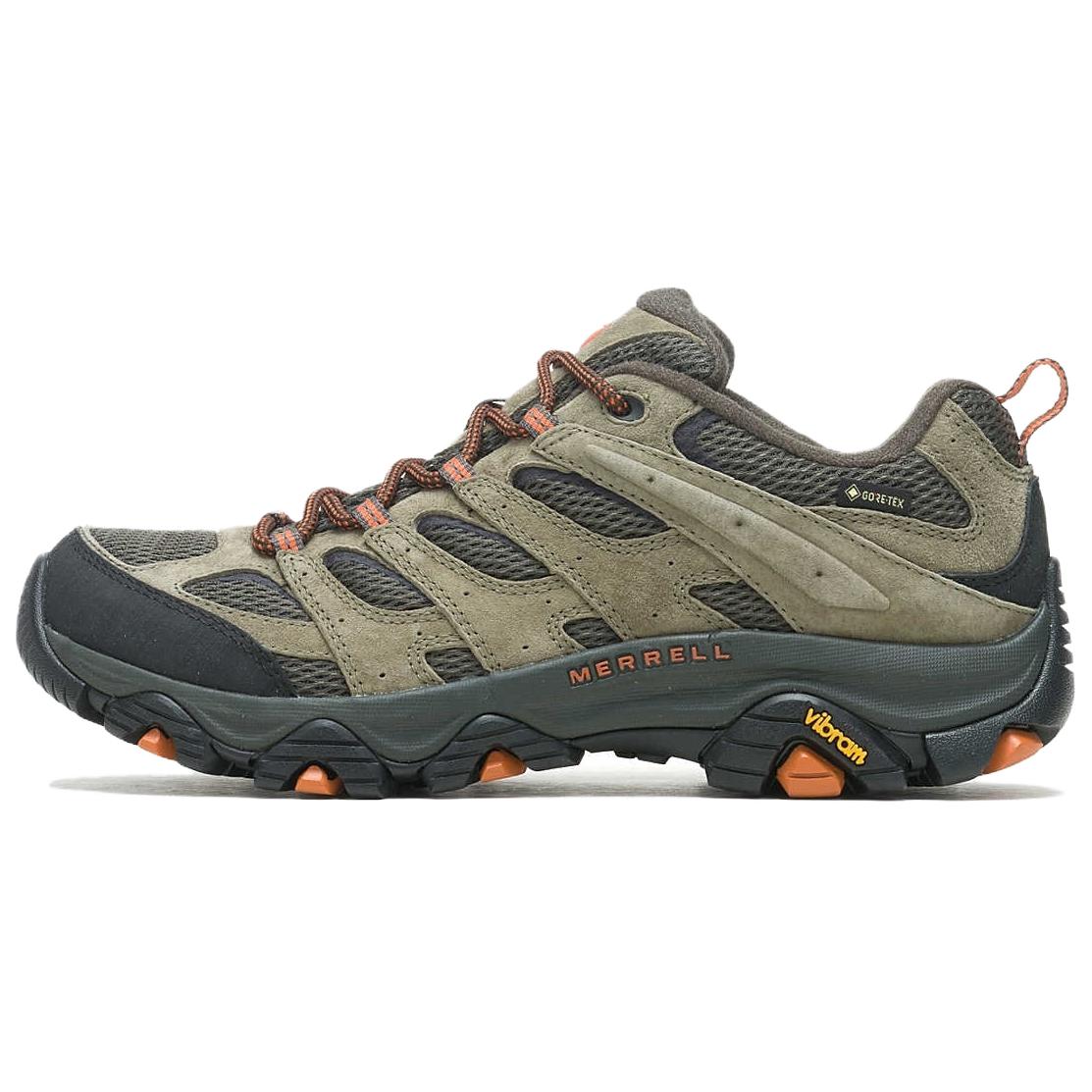 MERRELL Slip Resistant Abrasion Resistant Slip Resistant Abrasion Resistant Low top Hiking Shoes Men’s Olive
