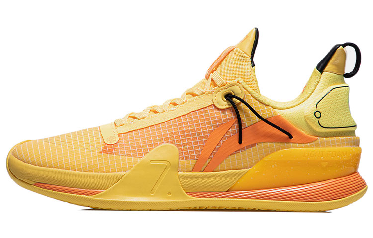 Li Ning Speed 7 Premium Cushioning Slip Resistant Abrasion Resistant Low top Basketball Shoes Men’s Yellow