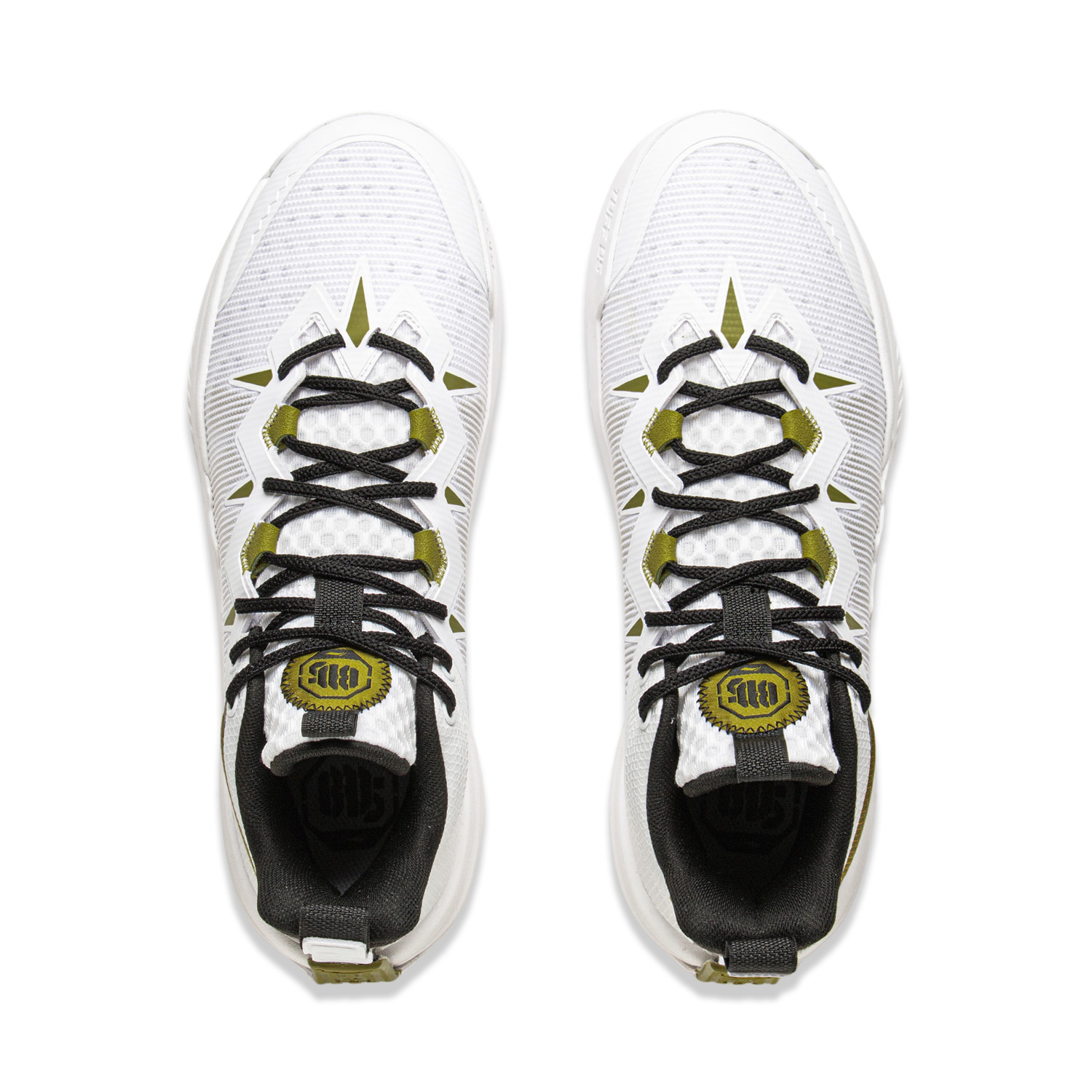 Li Ning Storm 10 Cushioning Slip Resistant Abrasion Resistant Breathable Rebound Low top Basketball Shoes Men’s White