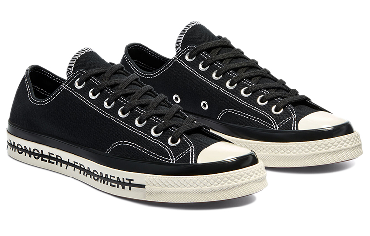 Кеды Fragment Design x Moncler x Converse Chuck Taylor All Star 70 1970s (черно-белые) — фото 3