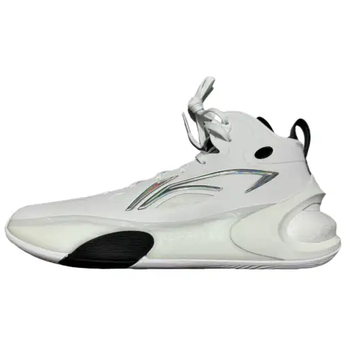 Li Ning YuShuai 17 Cushioning Abrasion Resistant Slip Resistant High top Basketball Shoes Men's White Black