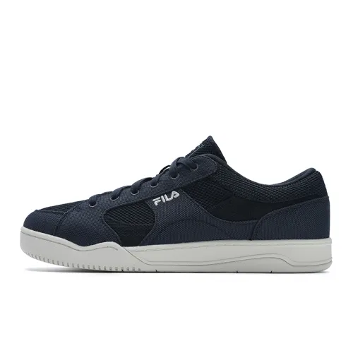 FILA SLANT SHOT Cloud Boat Shoes Low top Canvas Shoes Men's Berry Blue