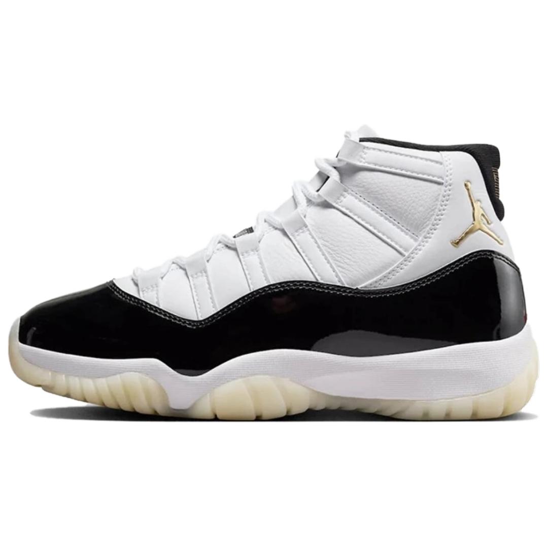Jordan Air Jordan 11 \"Gratitude\" DMP comfortable high-top retro basketball shoes for men and women, white and black