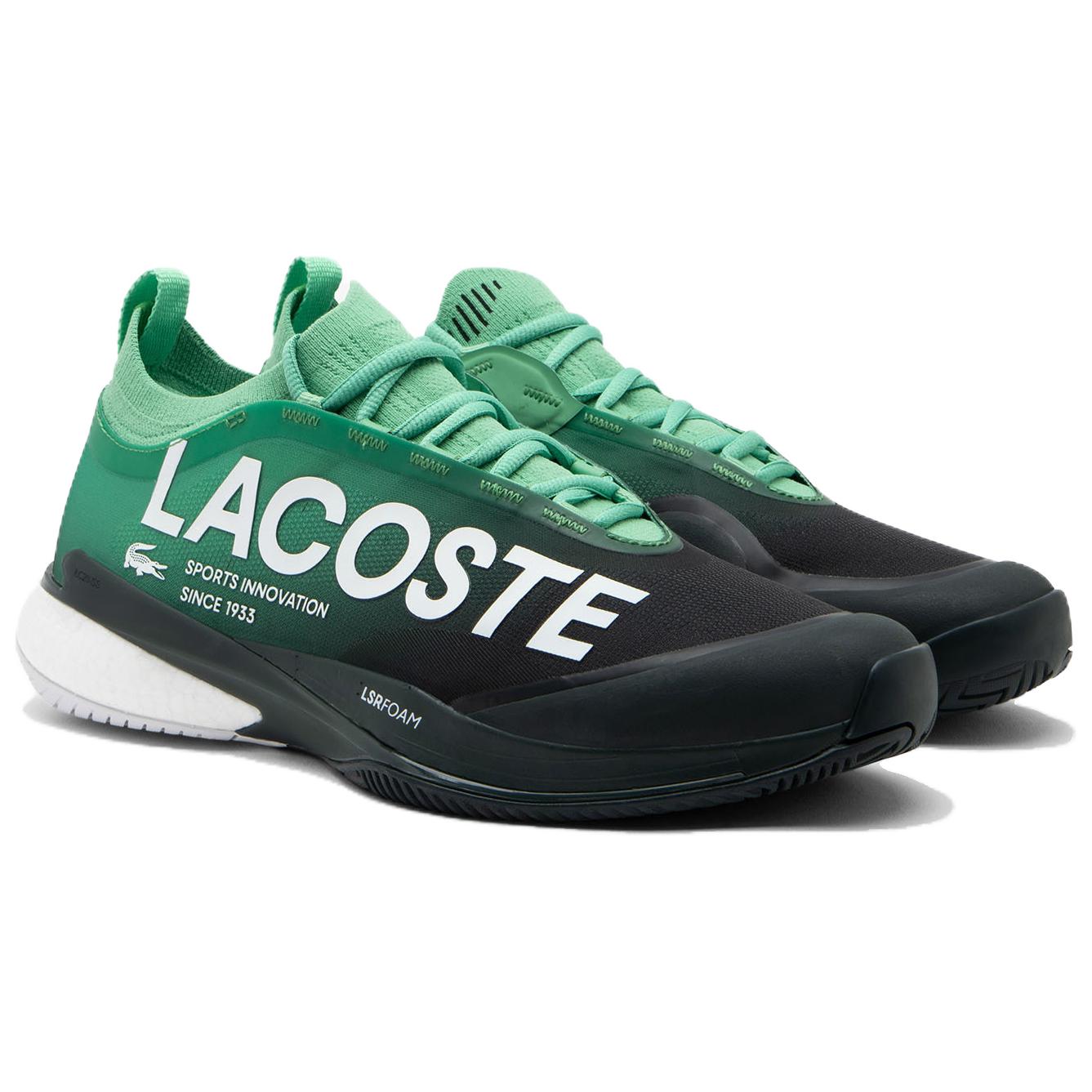 LACOSTE Slip Resistant Abrasion Resistant Low top Tennis Shoes Men’s Green