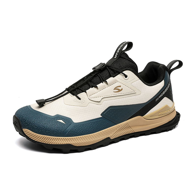 HOBIBEAR Textile, Synthetic Leather Slip Resistant, Abrasion Resistant, Lightweight Low top Casual Shoes Men’s