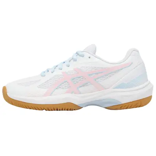 Asics COURT HUNTER FF comfortable and versatile breathable support volleyball shoes for women white blue