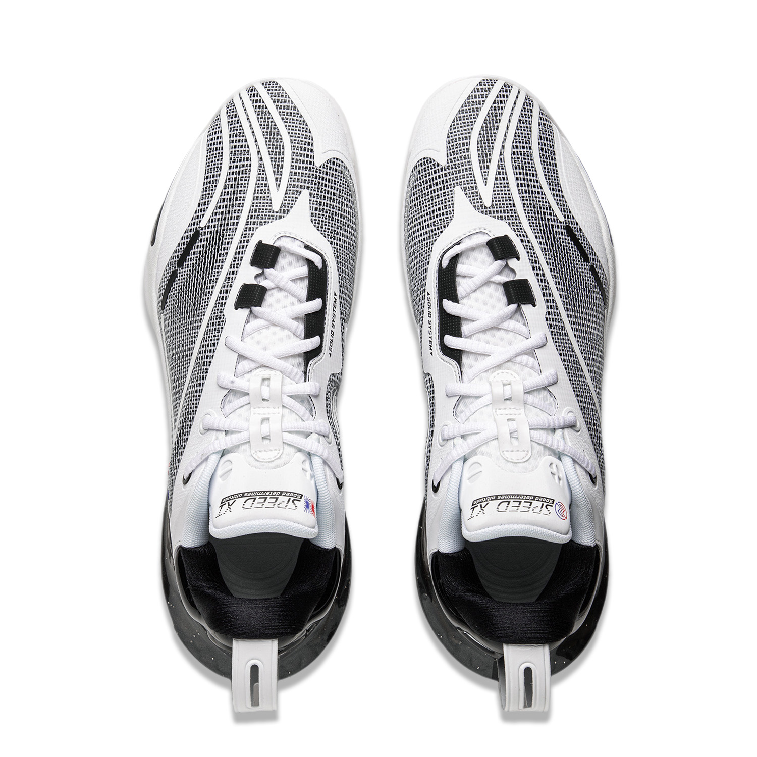 Li Ning Speed 11 Support Rebound Low top Basketball Shoes Men’s Black White