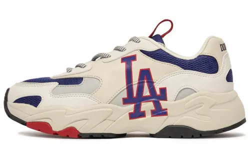 MLB Big Ball Chunky Synthetic Leather Patchwork Slip Resistant Abrasion Resistant Low top Chunky Sneakers Unisex