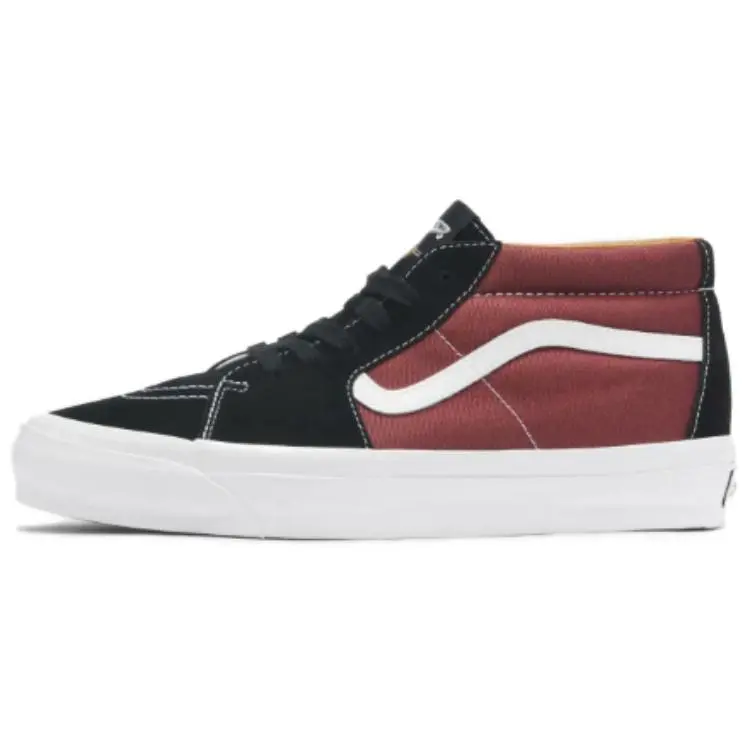 Sk8 Premium Vans-Mid 83 'Black Russet Maroon'