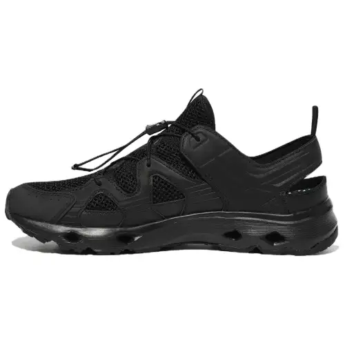 FILA Slick Wavy Sandals Comfortable Breathable River Trekking Shoes Unisex Black
