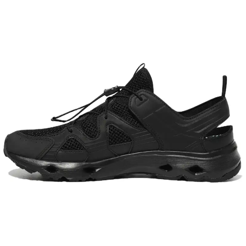 FILA Slick Wavy Sandals Comfortable Breathable River Trekking Shoes Unisex Black