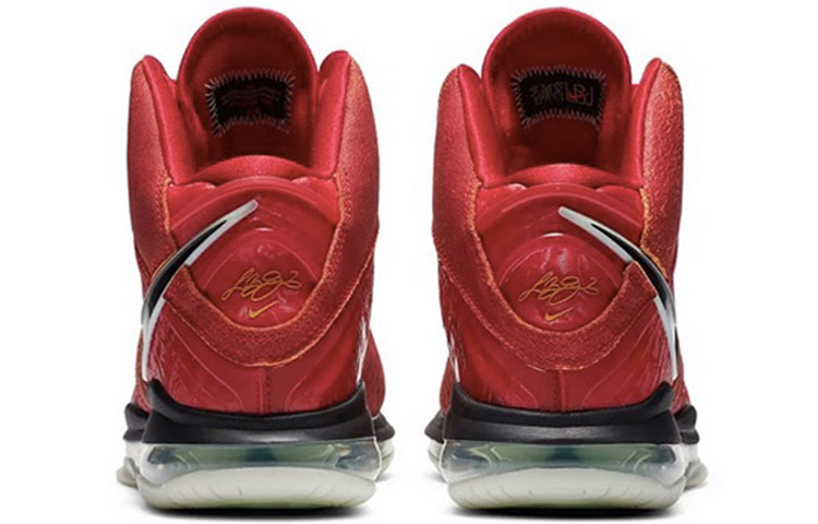 Мужские кроссовки Nike Lebron 18 EP Lebron 8 QS (зеленый / красный) — Зелёный / красный — фото 11