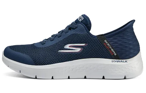 Skechers Breathable Lightweight Support Balance Cushioning Abrasion Resistant Low top Running Shoes Men's Blue