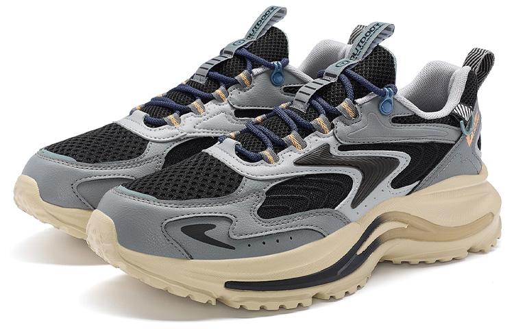XTEP Infinity 2 Lightweight Coverage Low top Outdoor Shoes Men’s Black Gray