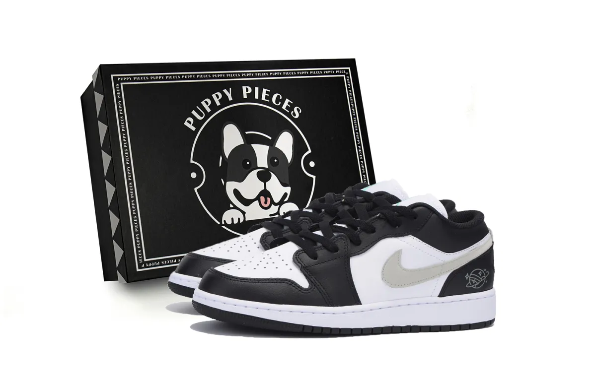 Jordan Air Jordan 1 Slip Resistant Low top Vintage Basketball Shoes Men's Black