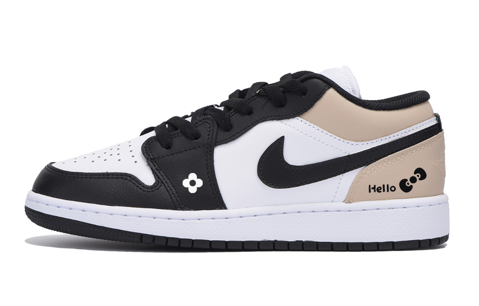 Jordan Air Jordan 1 Sweet, Cool, And Vintage, Special Shoe Box Low top Vintage Basketball Shoes Men’s White Brown