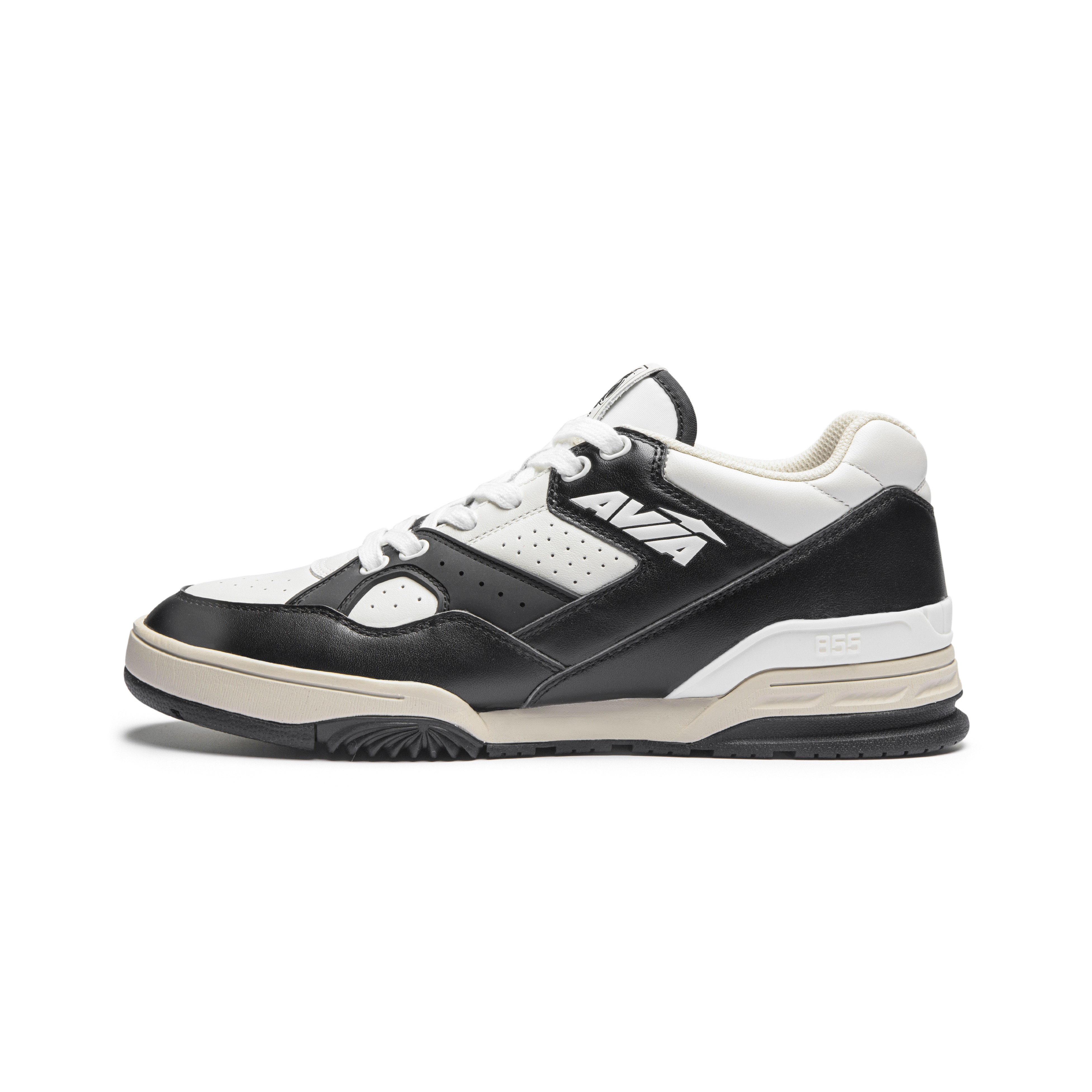 AVIA 855L Cow Leather Cushioning Low top Vintage Basketball Shoes Men’s White Black