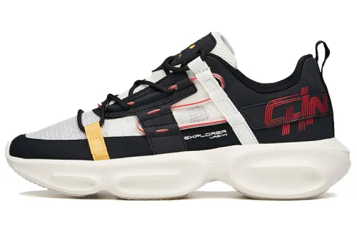 ANTA Training Shoes Women's Low Top Black/Ivory White/University Red