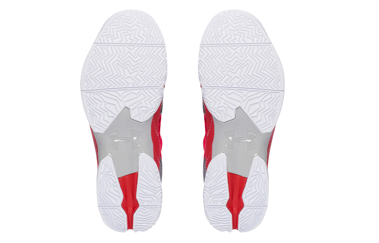 Мужские кроссовки Under Armour Under Armour Curry 2.5 (красно-серые) — Красный / серый — фото 4