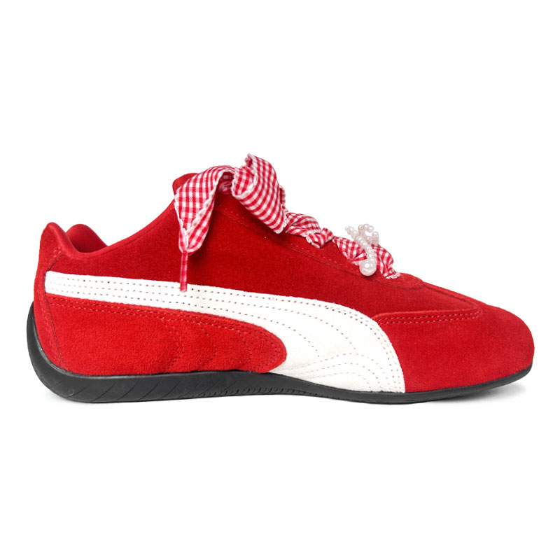 PUMA Speedcat Go Morning And Evening, Urban Chic Style Outfit Breathable Balance Low top Racing Shoes Unisex True Red