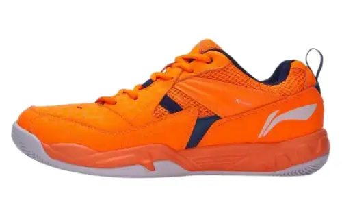 Li Ning Koba Lightweight, Wear resistant, And Non slip Low top Badminton Shoes Unisex Orange