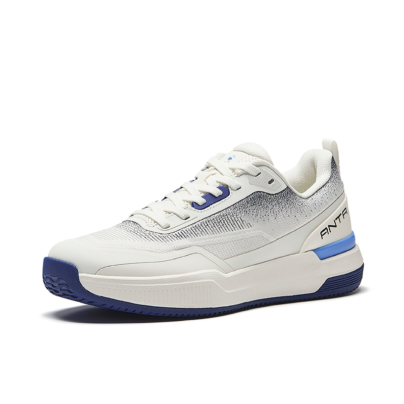 CHAOJIANTA Slip Resistant Abrasion Resistant Low top Tennis Shoes Women’s Ivory White Signal Blue