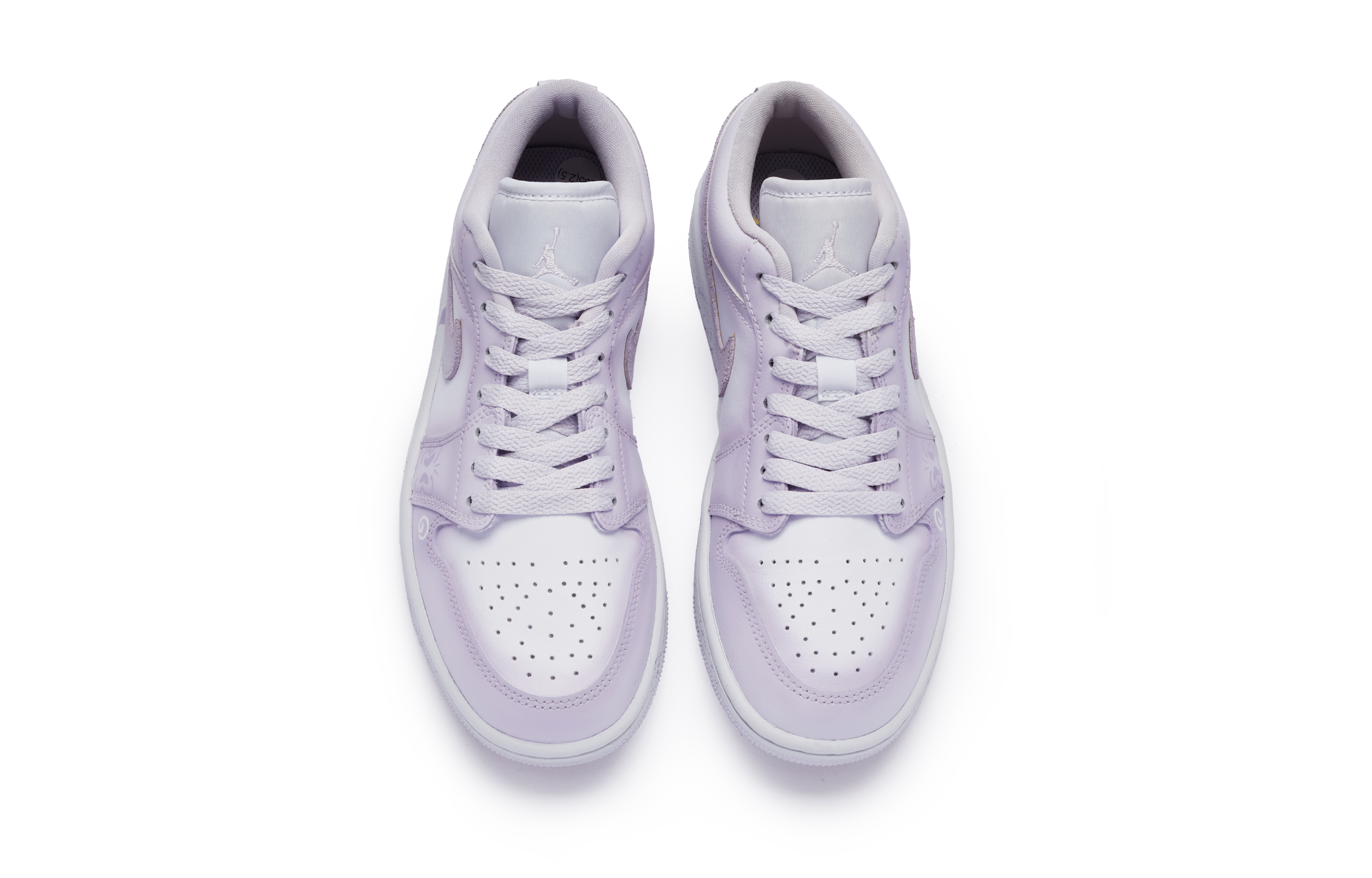 Jordan Air Jordan 1 Low top Vintage Basketball Shoes Women’s White Purple