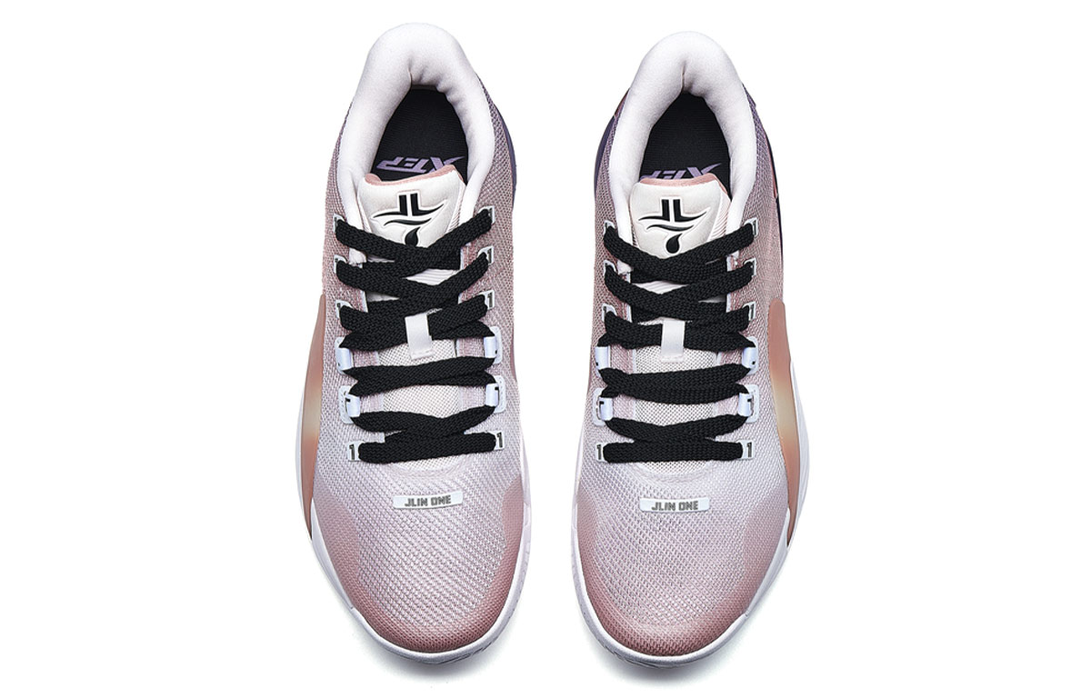 XTEP Lin Generation Low top Basketball Shoes Men’s Light Pink Purple