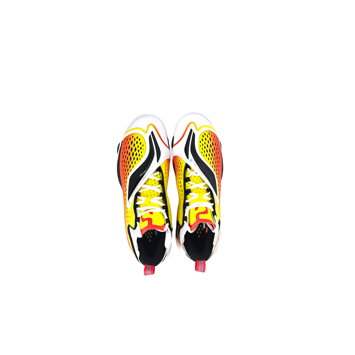 Li Ning BadFive 5 Cushioning Slip Resistant Abrasion Resistant Mid top Basketball Shoes Men’s Black White Yellow