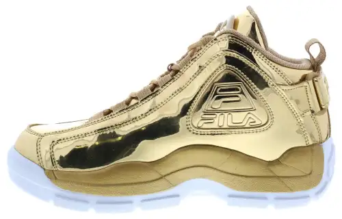FILA Grant Hill 2 Round Tip Cushioning, Wear Resistant Mid top Basketball Shoes Men's Gold