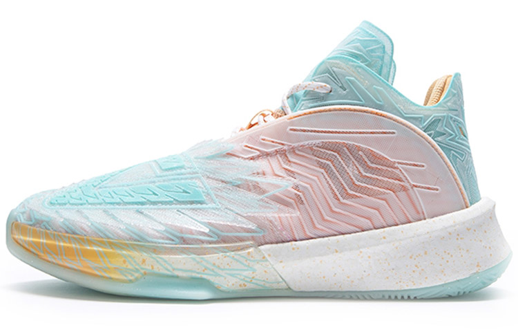 SOLE x PEAK Grand Triangle Slip Resistant, Abrasion Resistant, Cushioning, Coverage Mid top Basketball Shoes Unisex