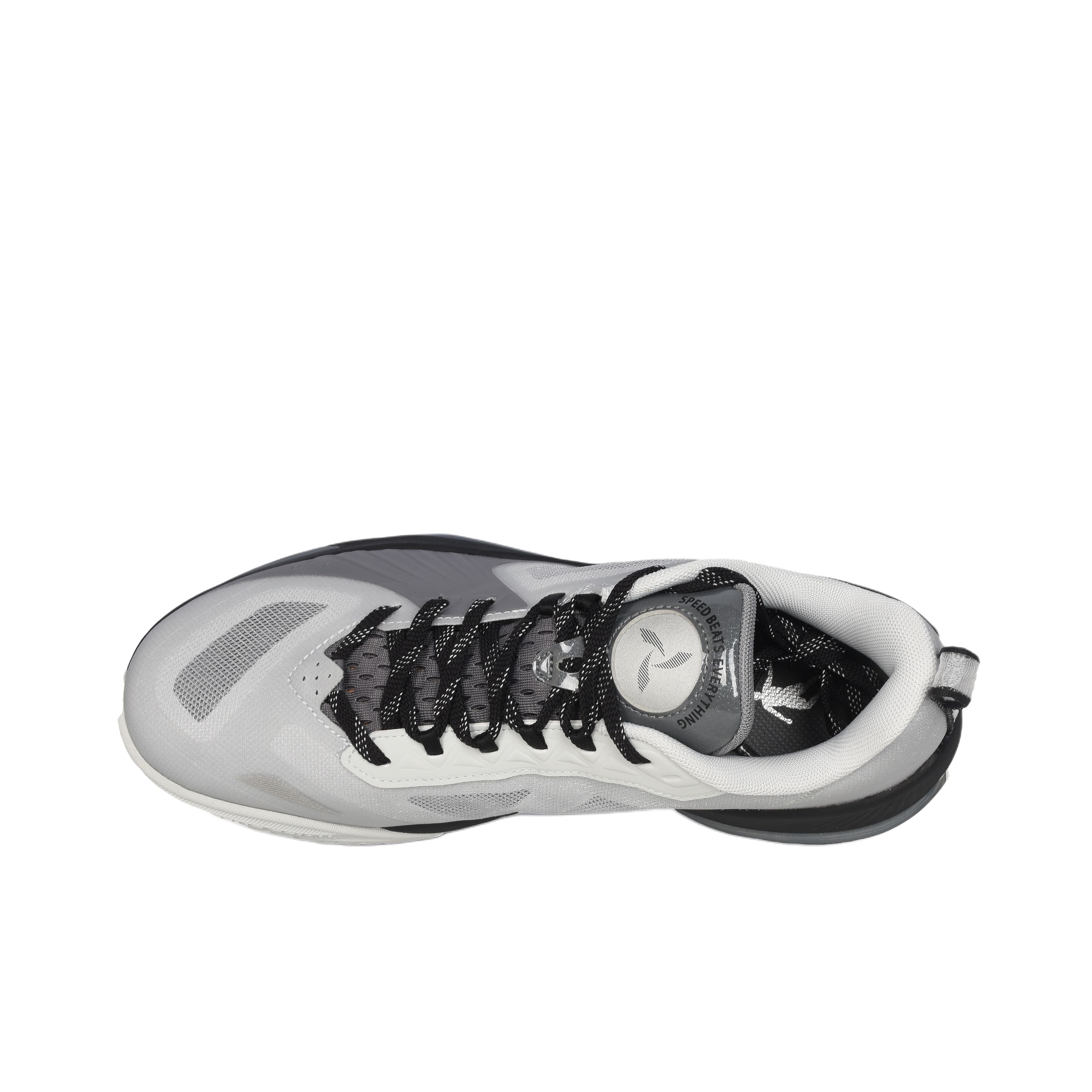 QIAODAN Coverage Support Low top Basketball Shoes Men’s Gray Silver Coal Gray