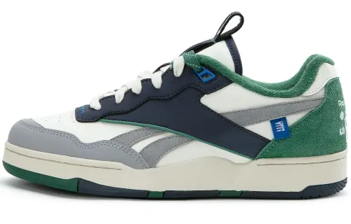 Nautica x Reebok BB4000 II Low top Vintage Basketball Shoes Unisex White/Dark Blue