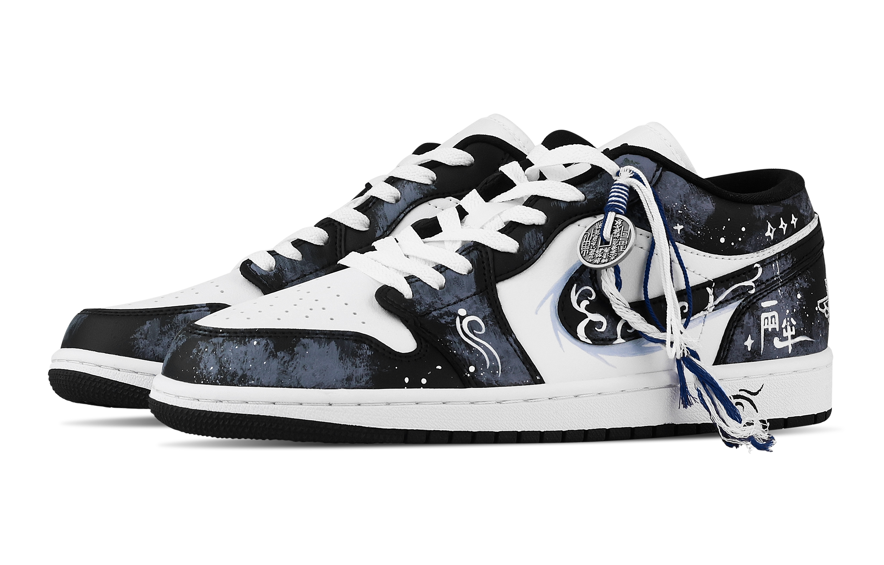 Jordan Air Jordan 1 Rise And Prosper, Heart Box Low top Vintage Basketball Shoes Unisex Navy Blue
