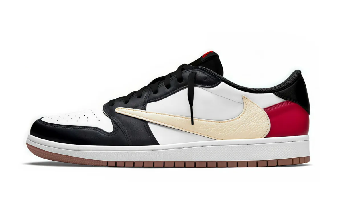 Jordan x Travis Scott Air Jordan 1 Fall, Travis Scott X AJ1 Cushioning Height Increasing Abrasion Resistant Low top