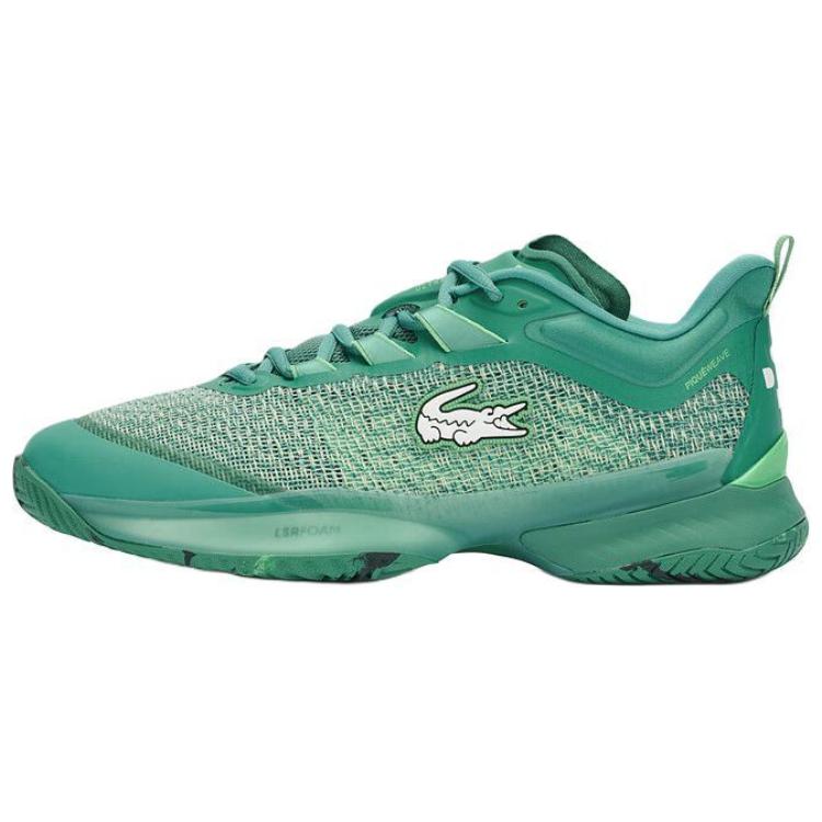 LACOSTE Abrasion Resistant Breathable Support Rebound Low top Tennis Shoes Men’s Green