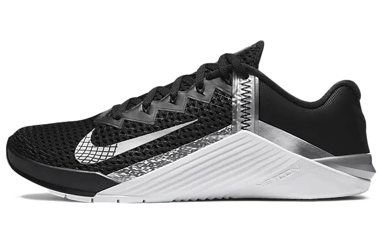 Nike Metcon 6 Black Metallic Silver Women's