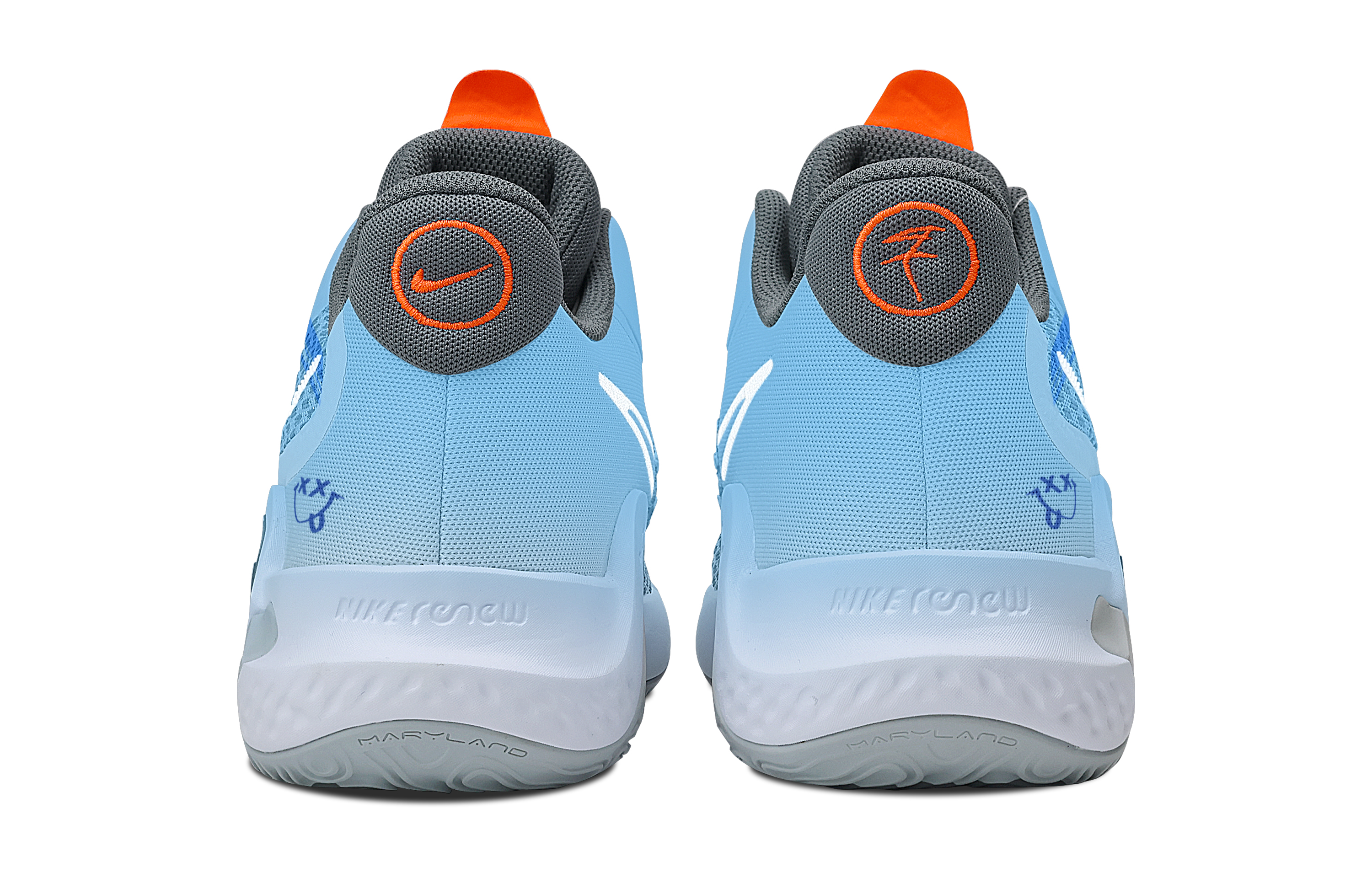 Nike KD Trey 5 IX Vibrant BlueTrack Abrasion Resistant Cushioning Mid top Basketball Shoes Unisex Gray Blue