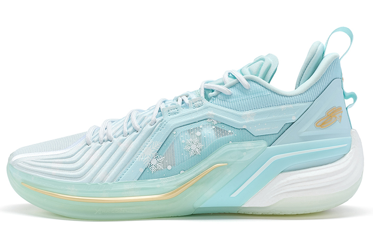 XTEP Jlin 3 Basketball Shoes Men’s Low Top Foam Blue 2/New White