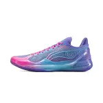 Li Ning Liren 4 V2 Cushioning Slip Resistant Support Lightweight Rebound Low top Basketball Shoes Men's Blue Purple