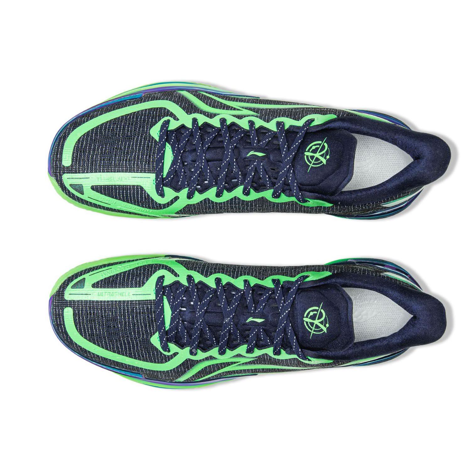 Li Ning Gamma Basketball Shoes Men’s Low Top Black Green