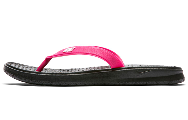 Nike Solar Thong Black White Vivid Pink Women's